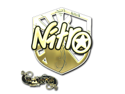 Samolepka | nitr0 (zlatá) | BLAST.tv Paris 2023