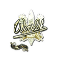 Sticker | Woro2k (Gold) | Paris 2023 image 120x120