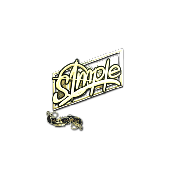 Sticker | s1mple (Gold) | Paris 2023 image 360x360