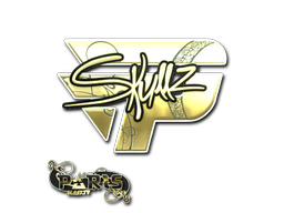 Adesivo | skullz (Dourado) | Paris 2023