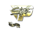 Sticker | skullz (Gold) | Paris 2023