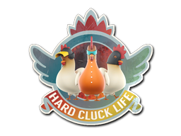 Autocolante | Hard Cluck Life (Holo)