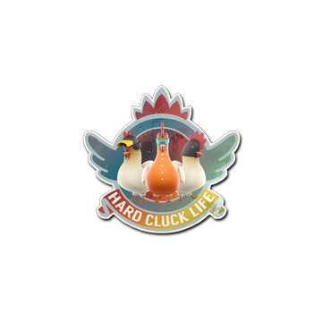 Sticker | Hard Cluck Life (Holo) image 360x360