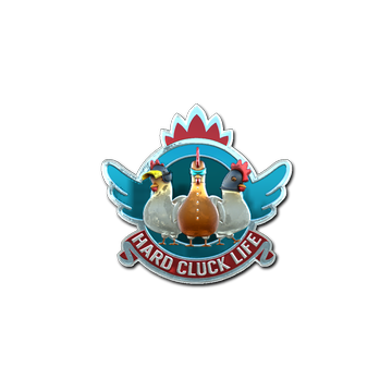 Sticker | Hard Cluck Life (Foil) image 360x360