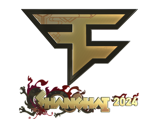 Klistermärke | FaZe Clan (Gold) | Shanghai 2024