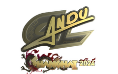 Sticker | aNdu (Gold) | Shanghai 2024