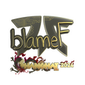 Sticker | blameF (Gold) | Shanghai 2024 image 120x120