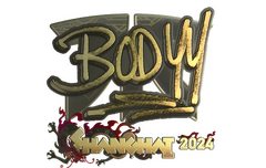 Sticker | bodyy (Gold) | Shanghai 2024