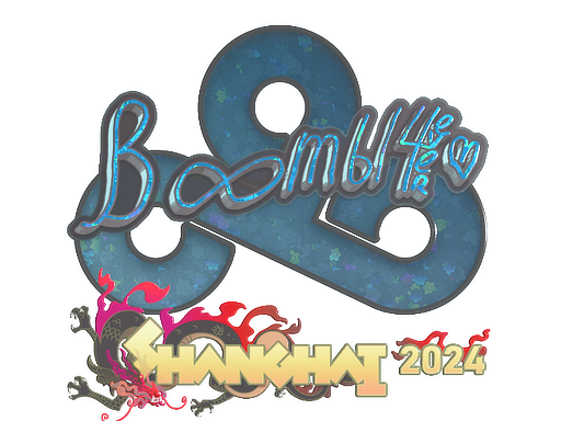 Samolepka | Boombl4 (Glitter) | Shanghai 2024