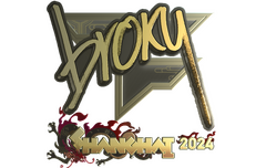 Sticker | broky (Gold) | Shanghai 2024