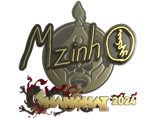 Naklejka | mzinho (Gold) | Shanghai 2024