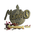 Sticker | mzinho (Gold) | Shanghai 2024 image 120x120