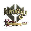 Sticker | noway (Gold) | Shanghai 2024 image 120x120