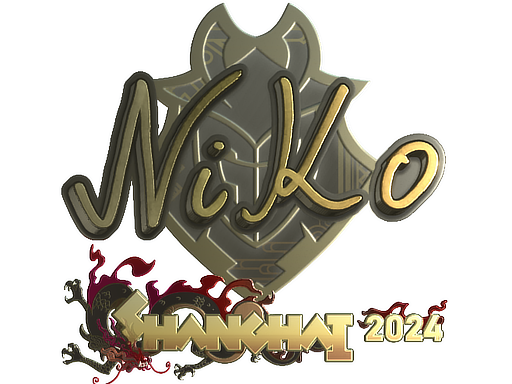 Adesivo | NiKo (Gold) | Shanghai 2024