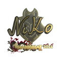 Sticker | NiKo (Gold) | Shanghai 2024 image 120x120