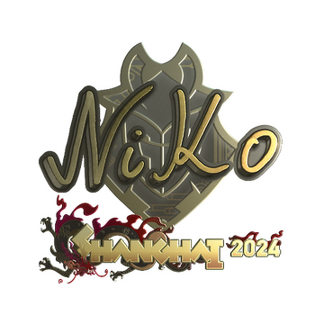 Sticker | NiKo (Gold) | Shanghai 2024 image 360x360