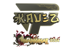 Sticker | kauez (Gold) | Shanghai 2024