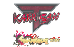 Sticker | karrigan (Glitter) | Shanghai 2024