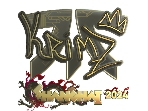 Стикер | KRIMZ (Gold) | Shanghai 2024