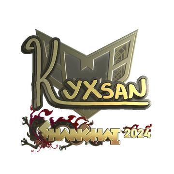 Sticker | kyxsan (Gold) | Shanghai 2024 image 360x360