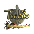 Sticker | Techno4K (Gold) | Shanghai 2024 image 120x120