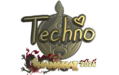 Sticker | Techno4K (Gold) | Shanghai 2024