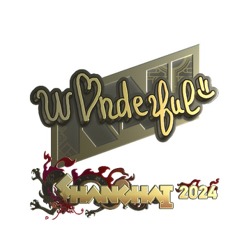 Sticker | w0nderful (Gold) | Shanghai 2024 image 360x360