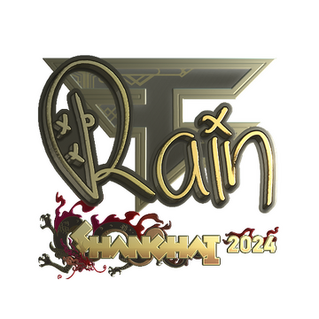 Sticker | rain (Gold) | Shanghai 2024 image 360x360