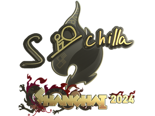 Samolepka | s-chilla (Gold) | Shanghai 2024