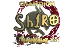 Sticker | sh1ro (Gold, Champion) | Shanghai 2024