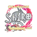 Sticker | sh1ro (Glitter, Champion) | Shanghai 2024 image 120x120