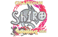 Sticker | sh1ro (Glitter, Champion) | Shanghai 2024