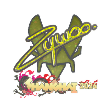 Sticker | ZywOo (Glitter) | Shanghai 2024 image 360x360