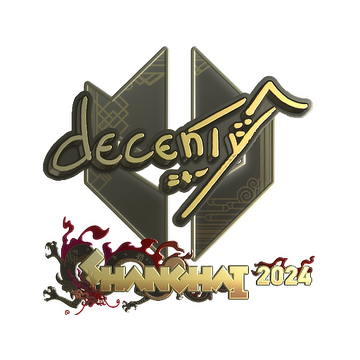 Sticker | decenty (Gold) | Shanghai 2024 image 360x360