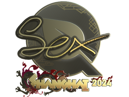 Sticker | dexter (Gold) | Shanghai 2024