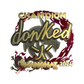 Sticker | donk (Gold, Champion) | Shanghai 2024 image 120x120