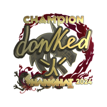 Sticker | donk (Gold, Champion) | Shanghai 2024 image 360x360