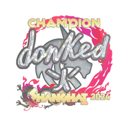 Sticker | donk (Glitter, Champion) | Shanghai 2024