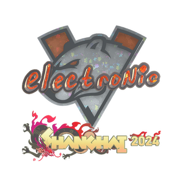 Sticker | electronic (Glitter) | Shanghai 2024 image 360x360