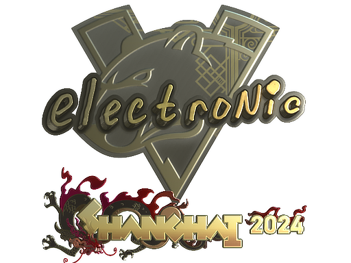 Samolepka | electronic (Gold) | Shanghai 2024