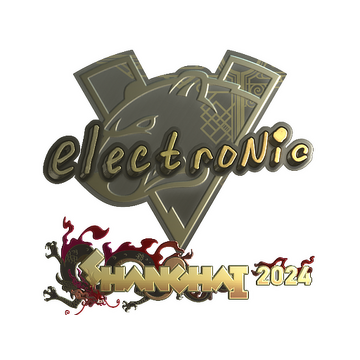 Sticker | electronic (Gold) | Shanghai 2024 image 360x360