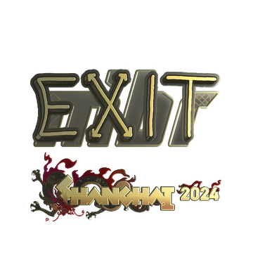 Sticker | exit (Gold) | Shanghai 2024 image 360x360