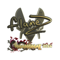 Sticker | FlameZ (Gold) | Shanghai 2024 image 120x120