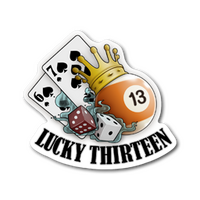 Sticker Lucky 13