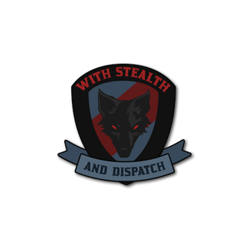 Sticker | Black Dog image 360x360