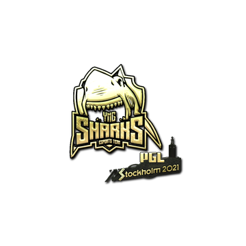 Sticker | Sharks Esports (Gold) | Stockholm 2021 image 360x360