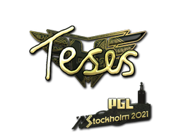 Abțibild | TeSeS (Auriu) | Stockholm 2021