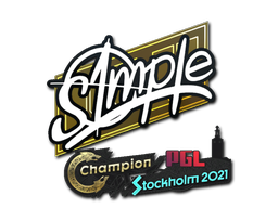 สติกเกอร์ | s1mple | Stockholm 2021