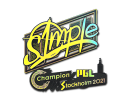 สติกเกอร์ | s1mple (โฮโล) | Stockholm 2021