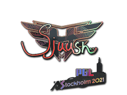 Samolepka | sjuush (holografická) | PGL Stockholm 2021